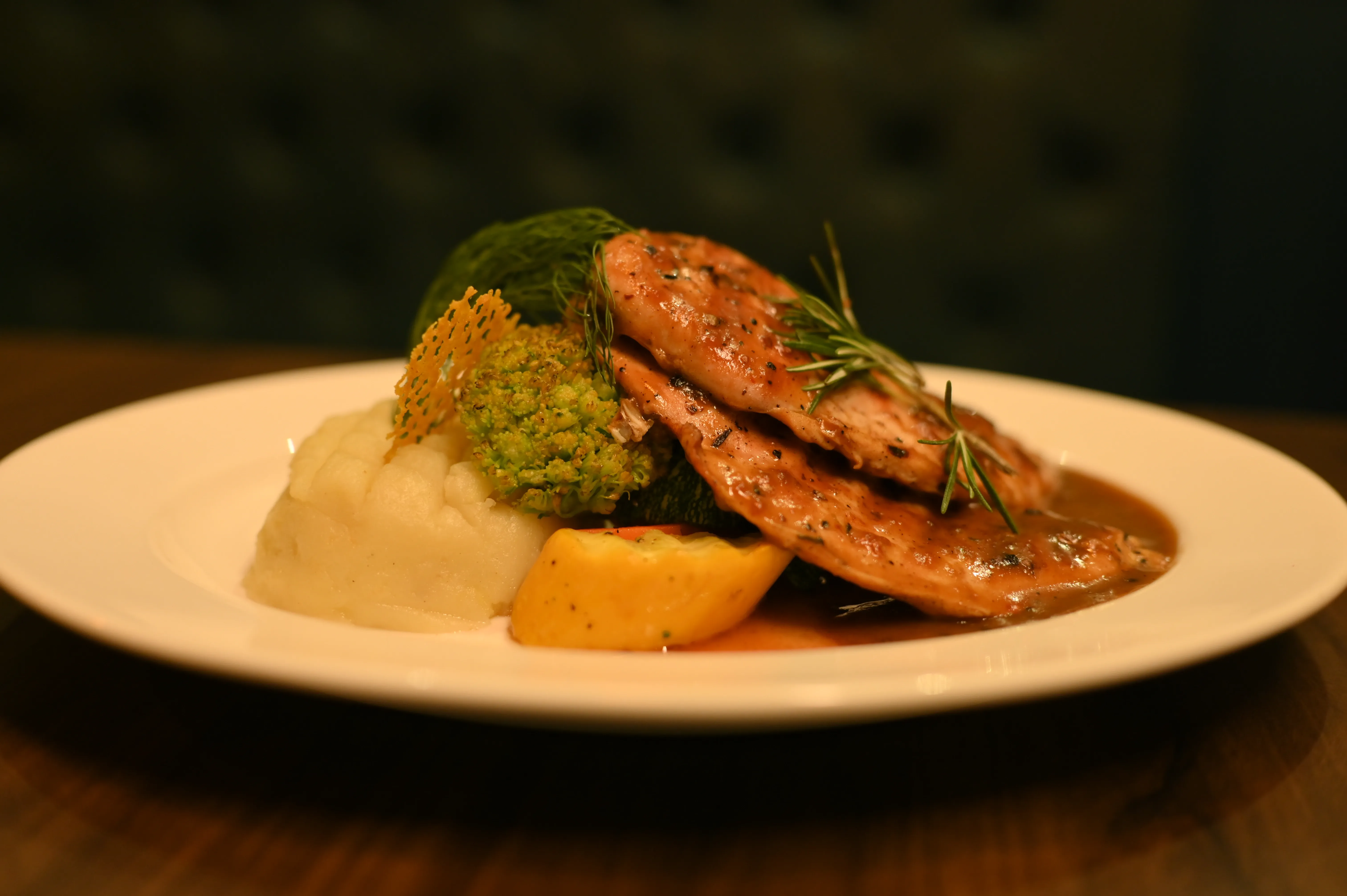 Chef preparing steak